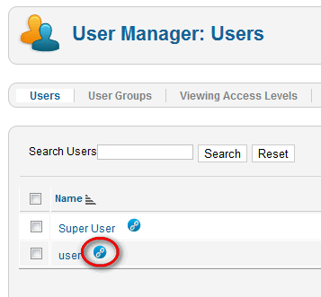 switch user admin demo