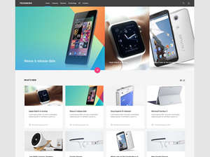 Technology news and reviews Joomla template